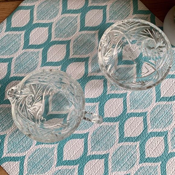 Pinwheel crystal sugar & creamer - Picture 6 of 6